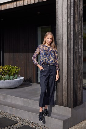 STRETCH LINEN PANT